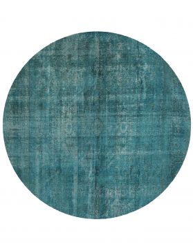 Tapis Persan vintage 290 x 290 turquoise