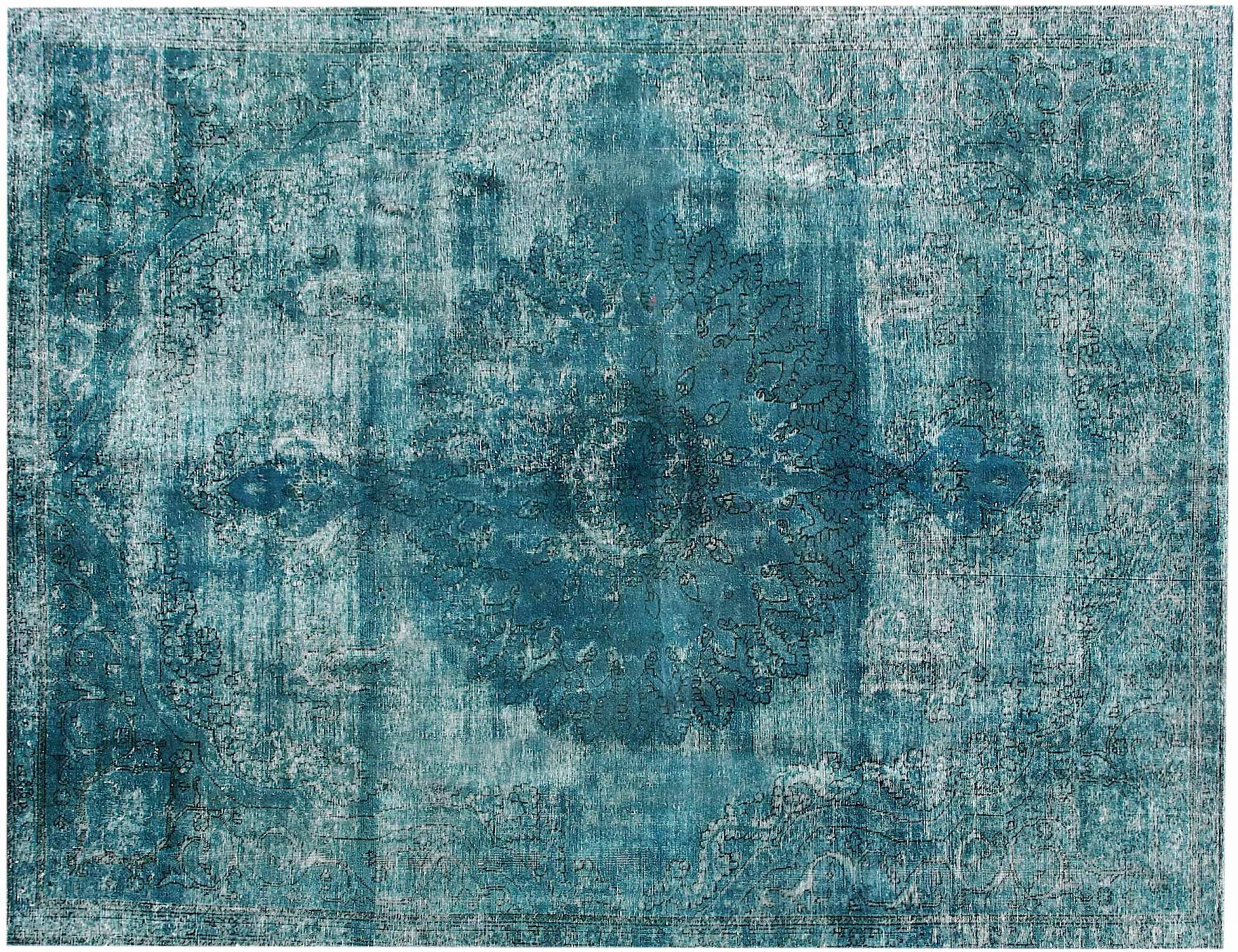 Persischer Vintage Teppich  türkis <br/>307 x 236 cm