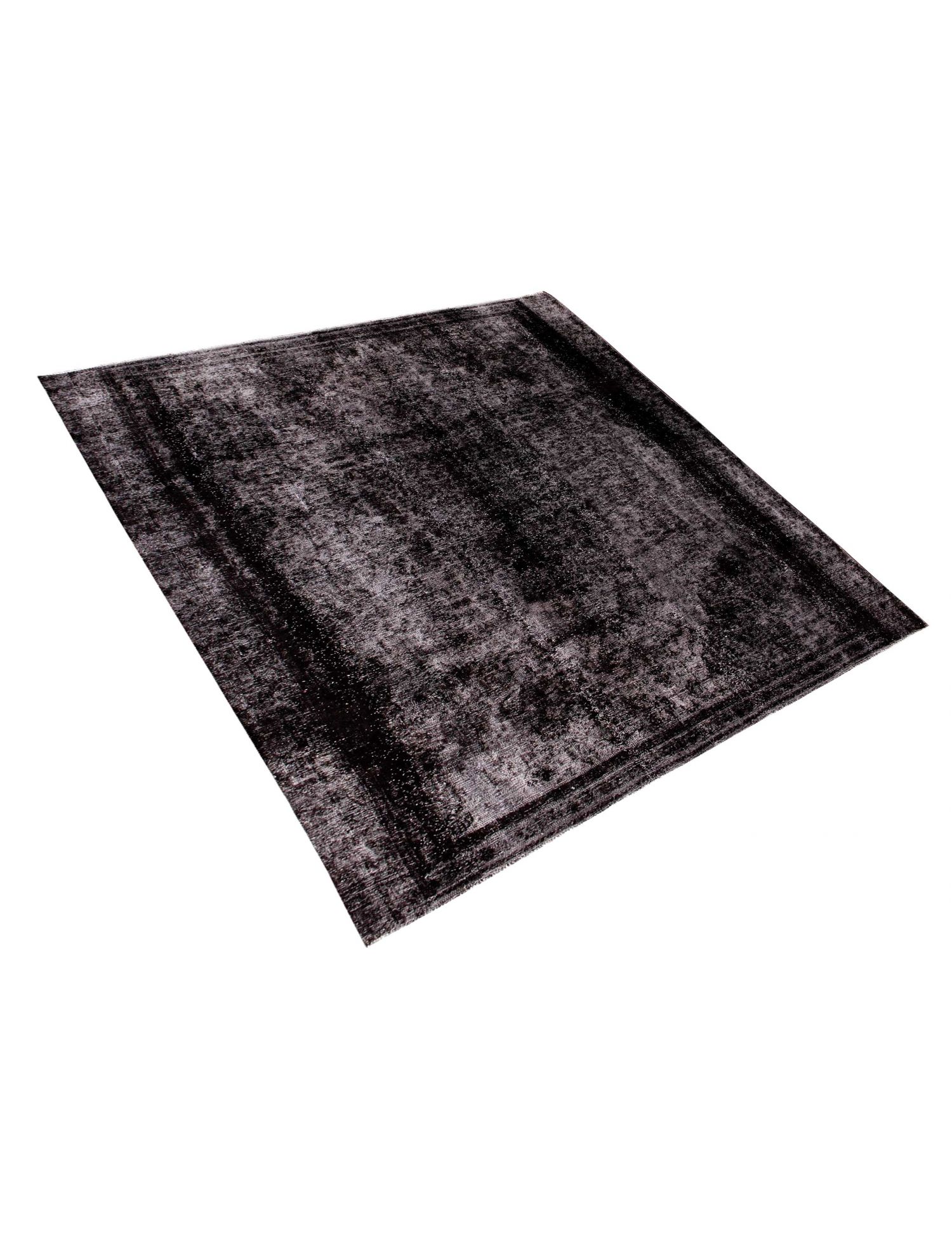 Persischer Vintage Teppich  schwarz <br/>260 x 260 cm