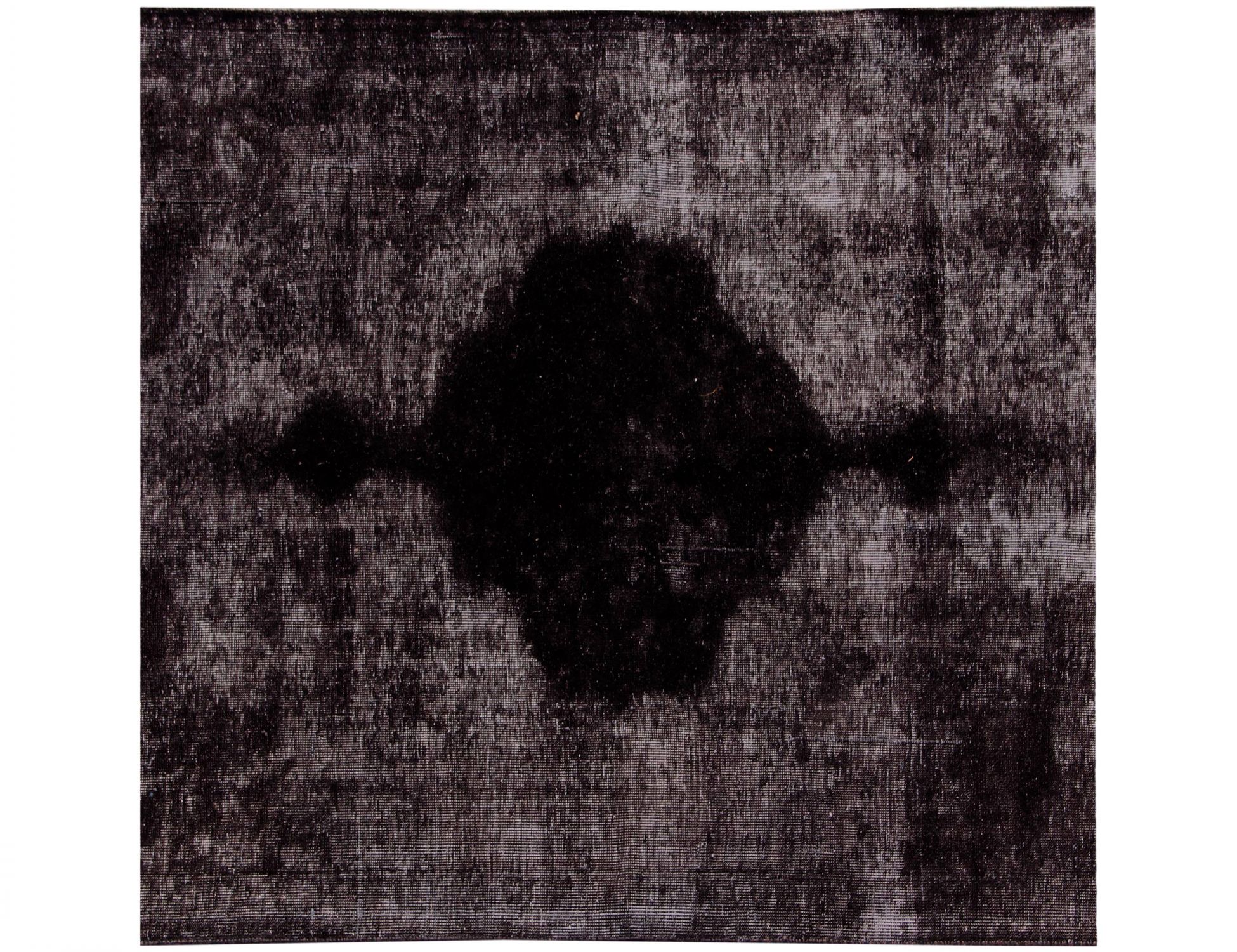 Tappeto vintage persiano  nero <br/>145 x 145 cm