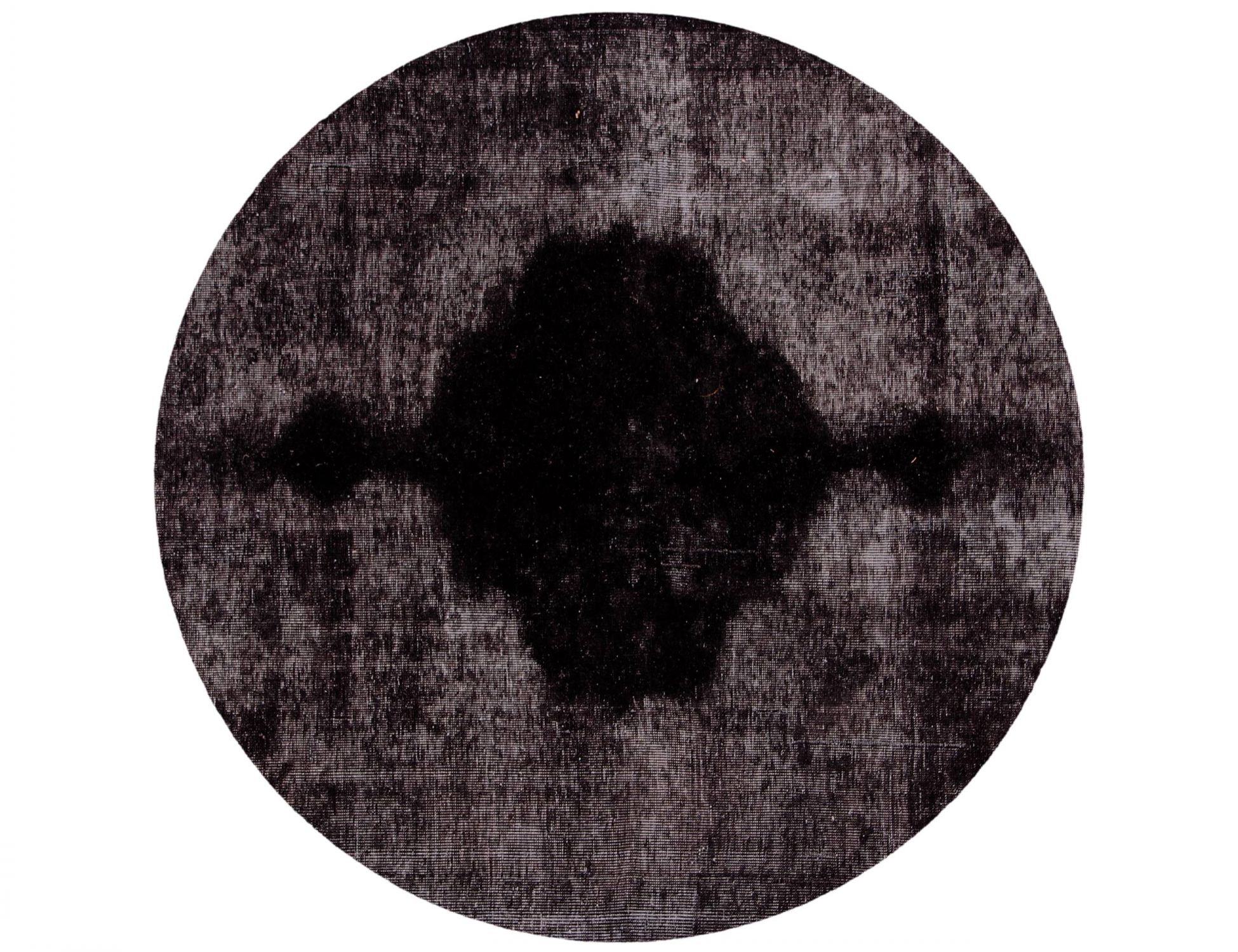 Tappeto vintage persiano  nero <br/>145 x 145 cm