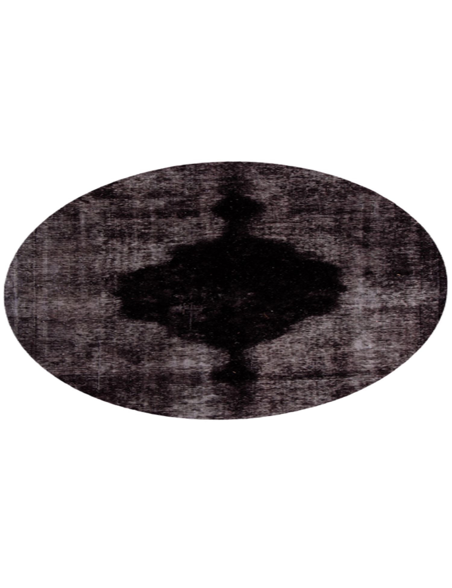 Persischer Vintage Teppich  schwarz <br/>145 x 145 cm