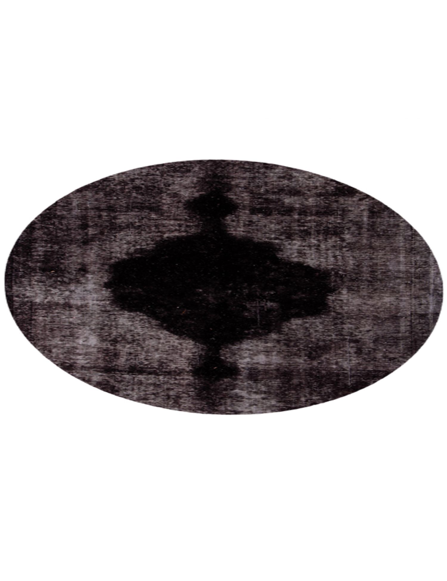 Persischer Vintage Teppich  schwarz <br/>145 x 145 cm