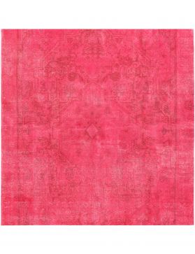 Tapis Persan vintage 184 x 184 rouge