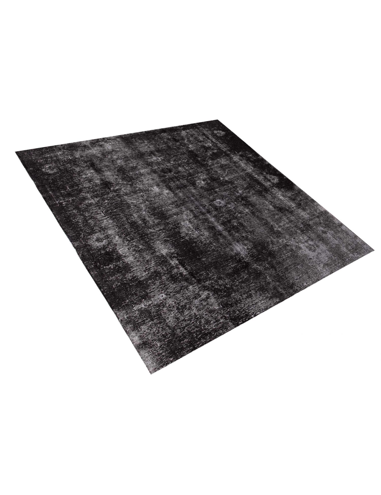 Persischer Vintage Teppich  schwarz <br/>225 x 225 cm