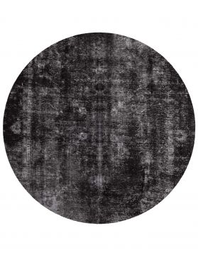 Persischer Vintage Teppich 225 x 225 schwarz