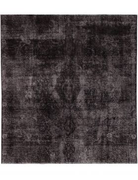 Tapis Persan vintage 204 x 204 noir