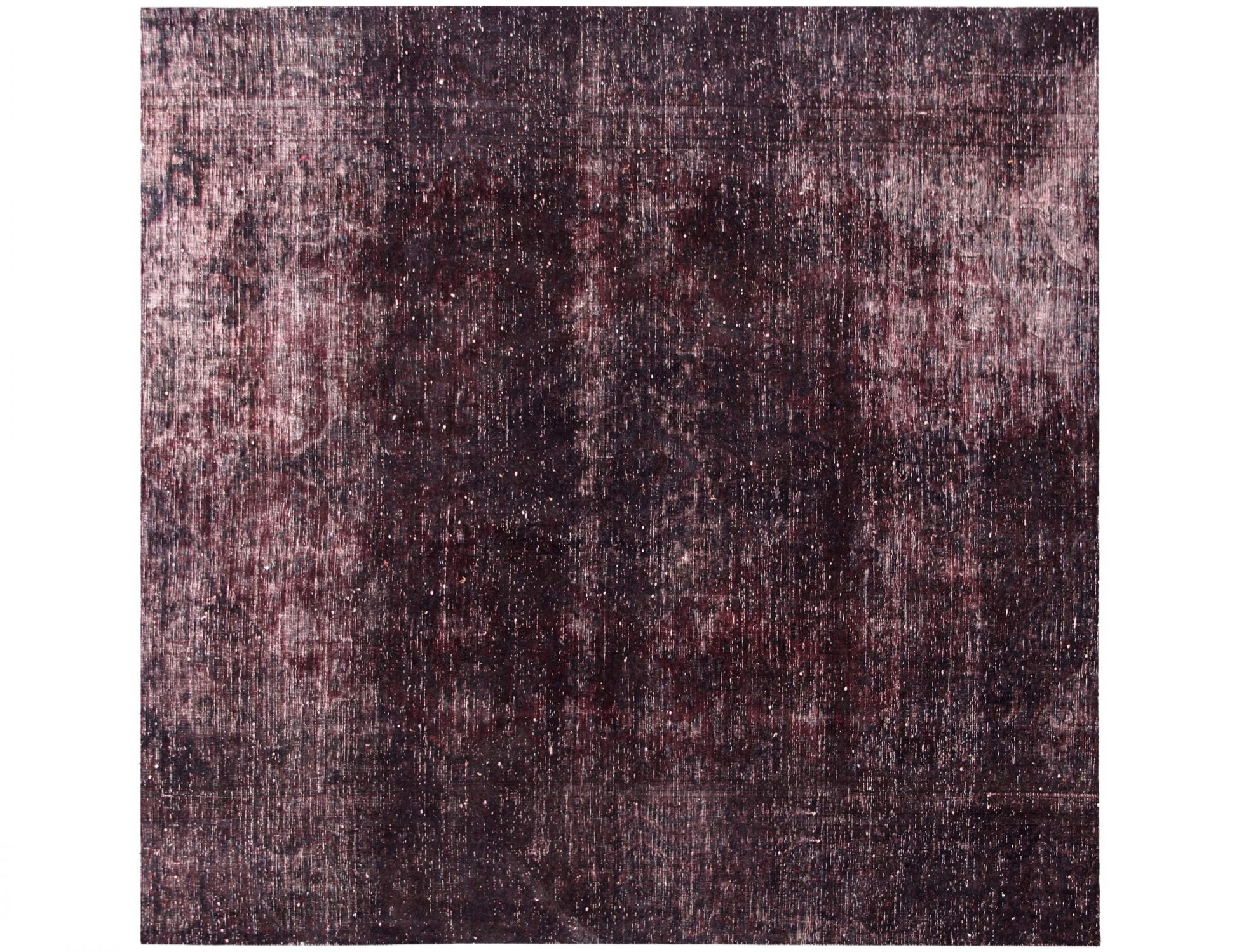Tappeto vintage persiano  nero <br/>203 x 203 cm