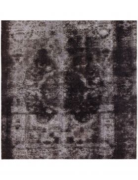 Alfombra persa vintage 183 x 183 negro