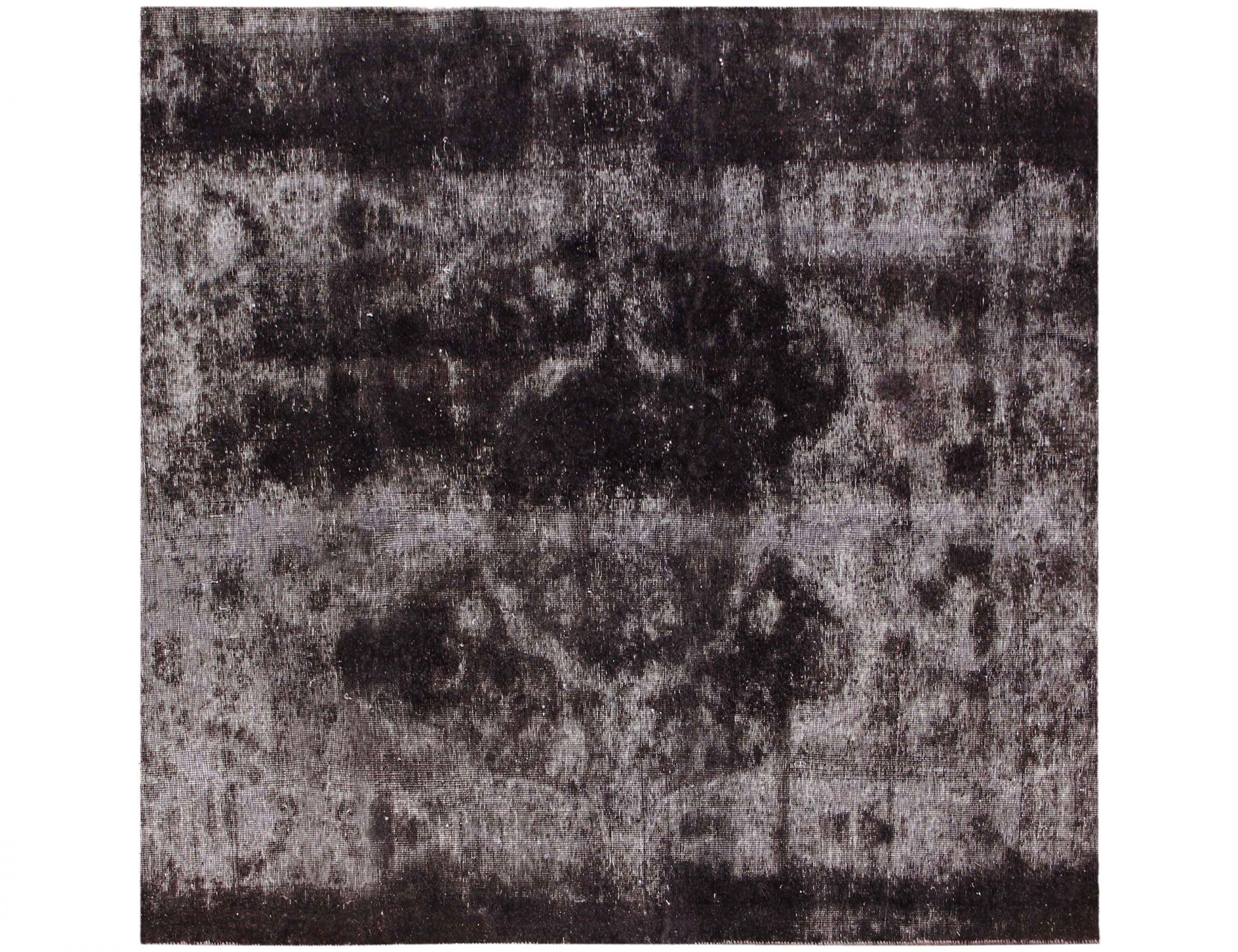 Tappeto vintage persiano  nero <br/>183 x 183 cm