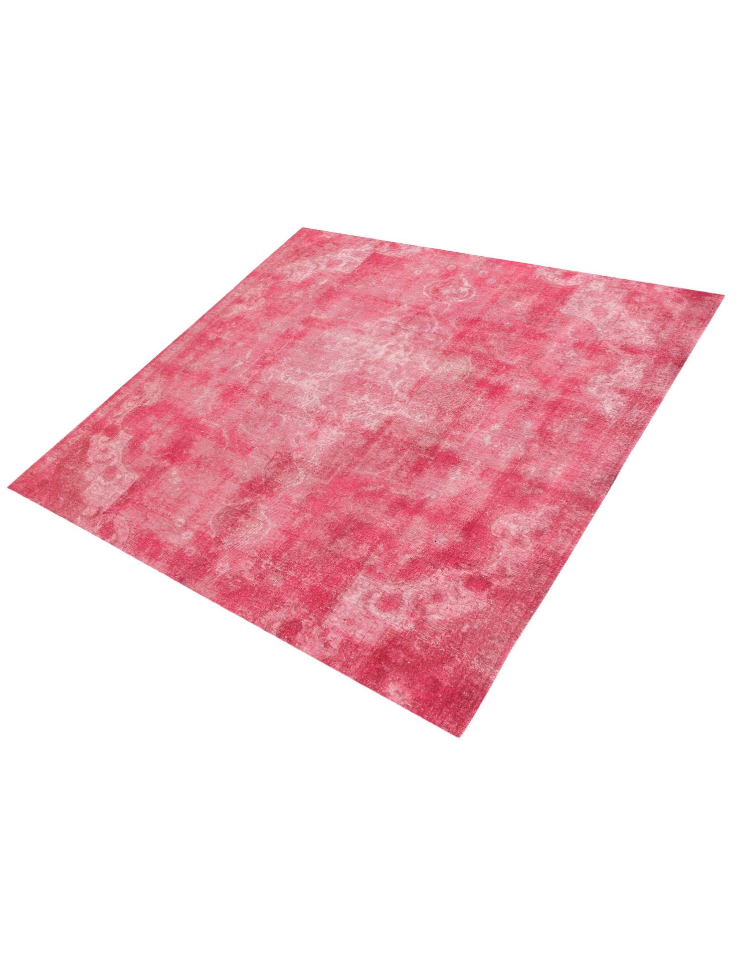 Persischer Vintage Teppich  rosa <br/>230 x 230 cm