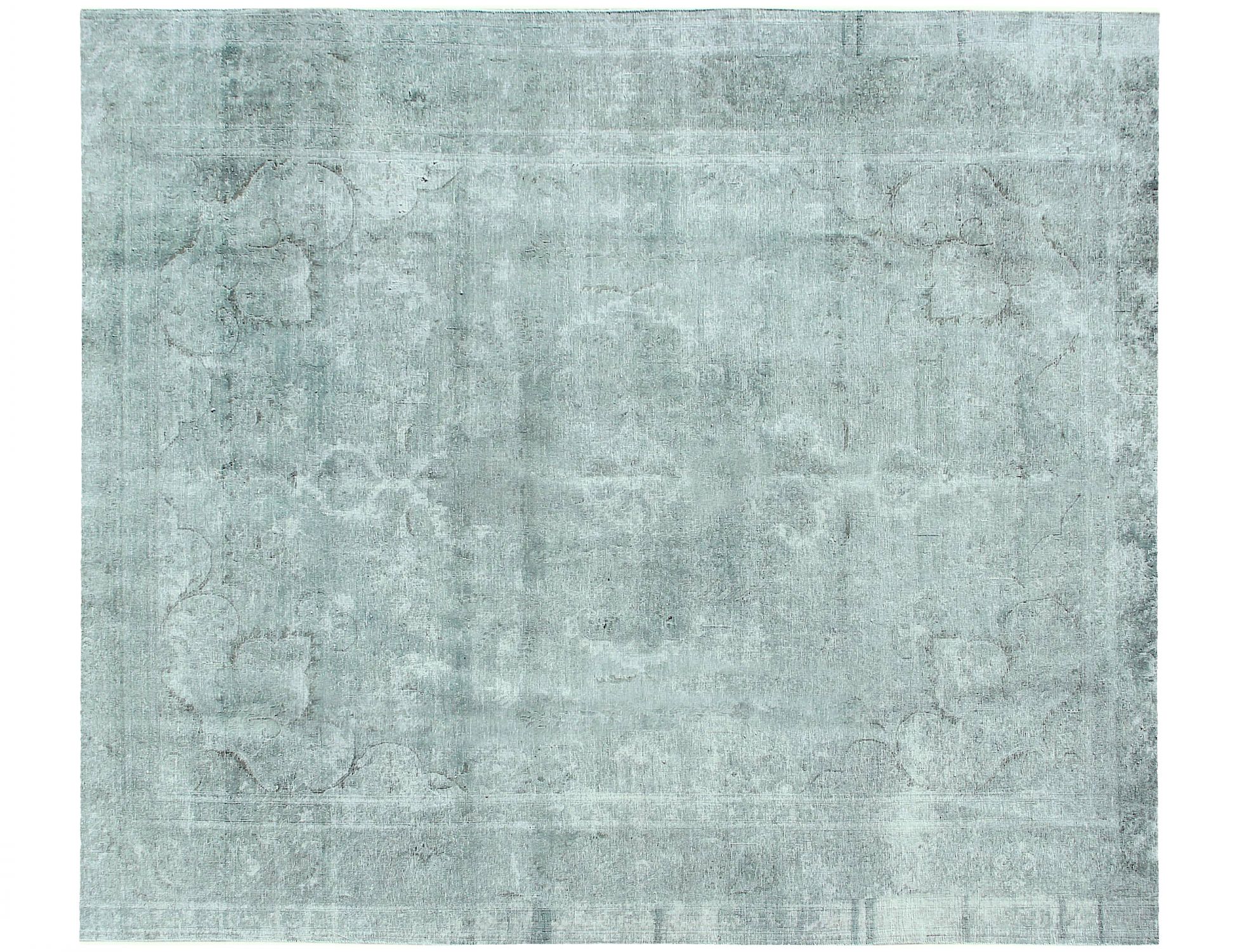 Quadrat  Vintage Teppich  grün <br/>330 x 290 cm