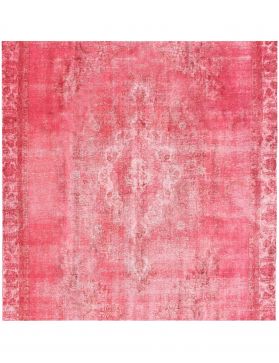 Persischer Vintage Teppich 252 x 252 rosa