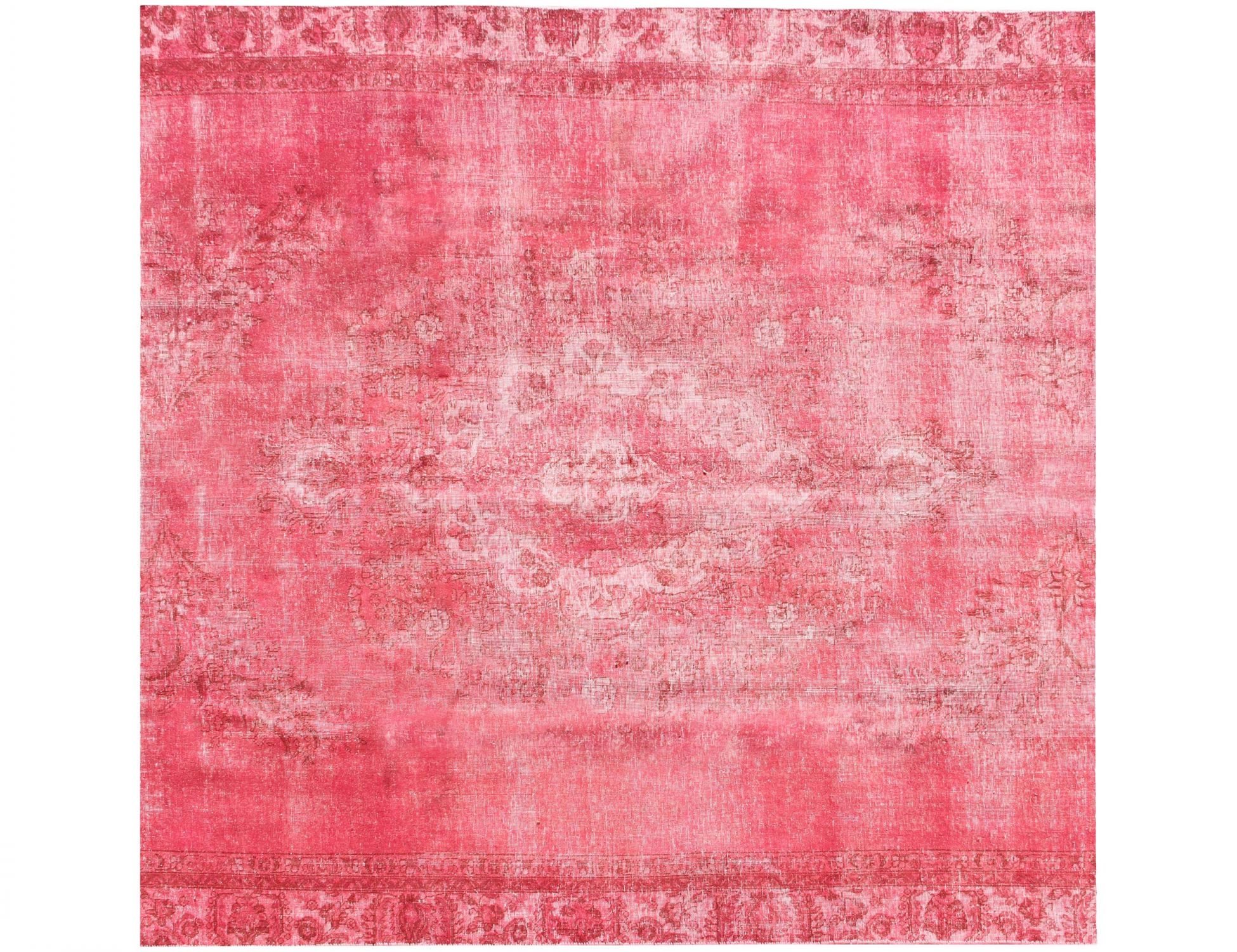 Tappeto vintage persiano  rosa <br/>252 x 252 cm
