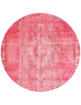 Rund  Vintage Teppich  rosa <br/>252 x 252 cm