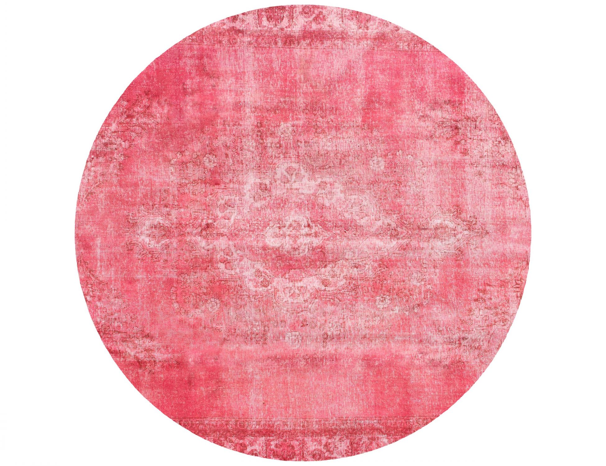 Persischer Vintage Teppich  rosa <br/>252 x 252 cm