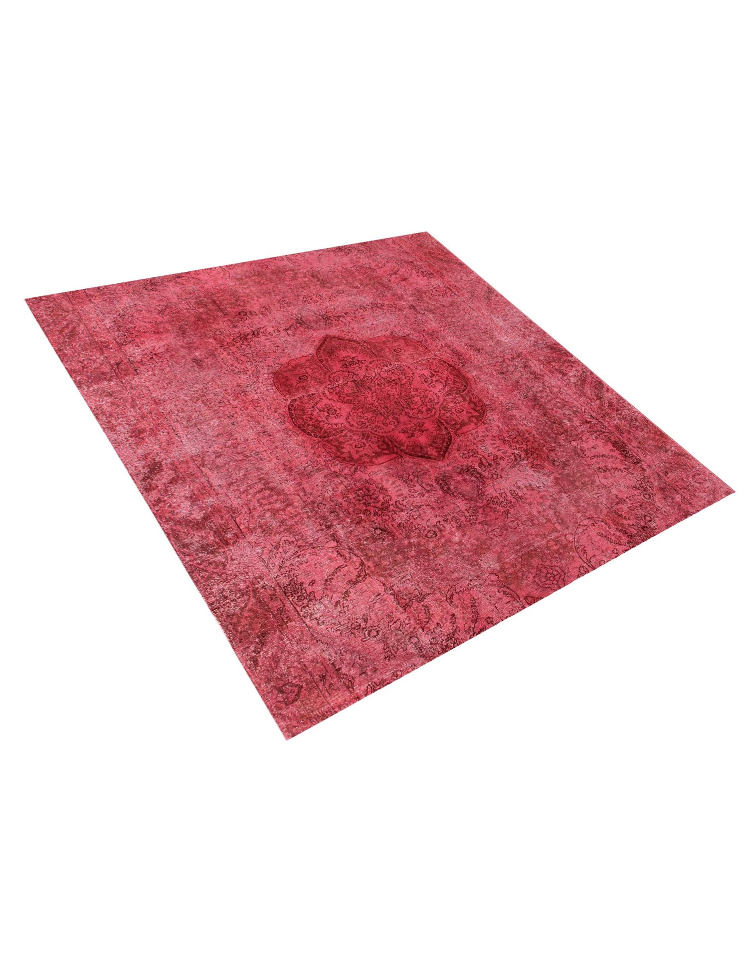 Persischer Vintage Teppich  rot <br/>266 x 266 cm