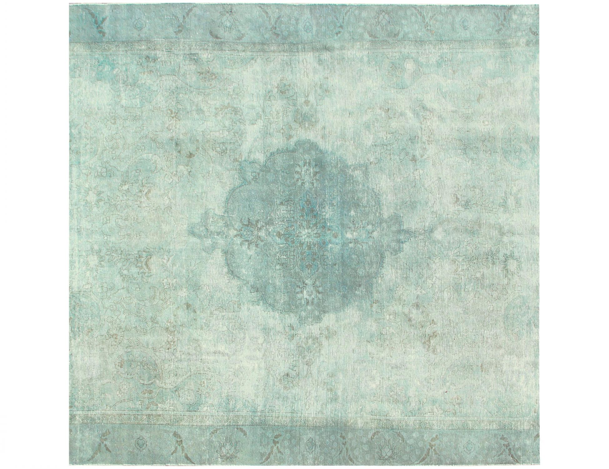 Tappeto vintage persiano  verde <br/>272 x 272 cm