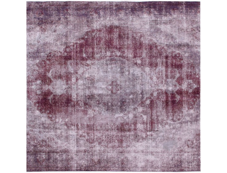 Lila Persien Persischer Vintage Teppich 280 x 280 cm