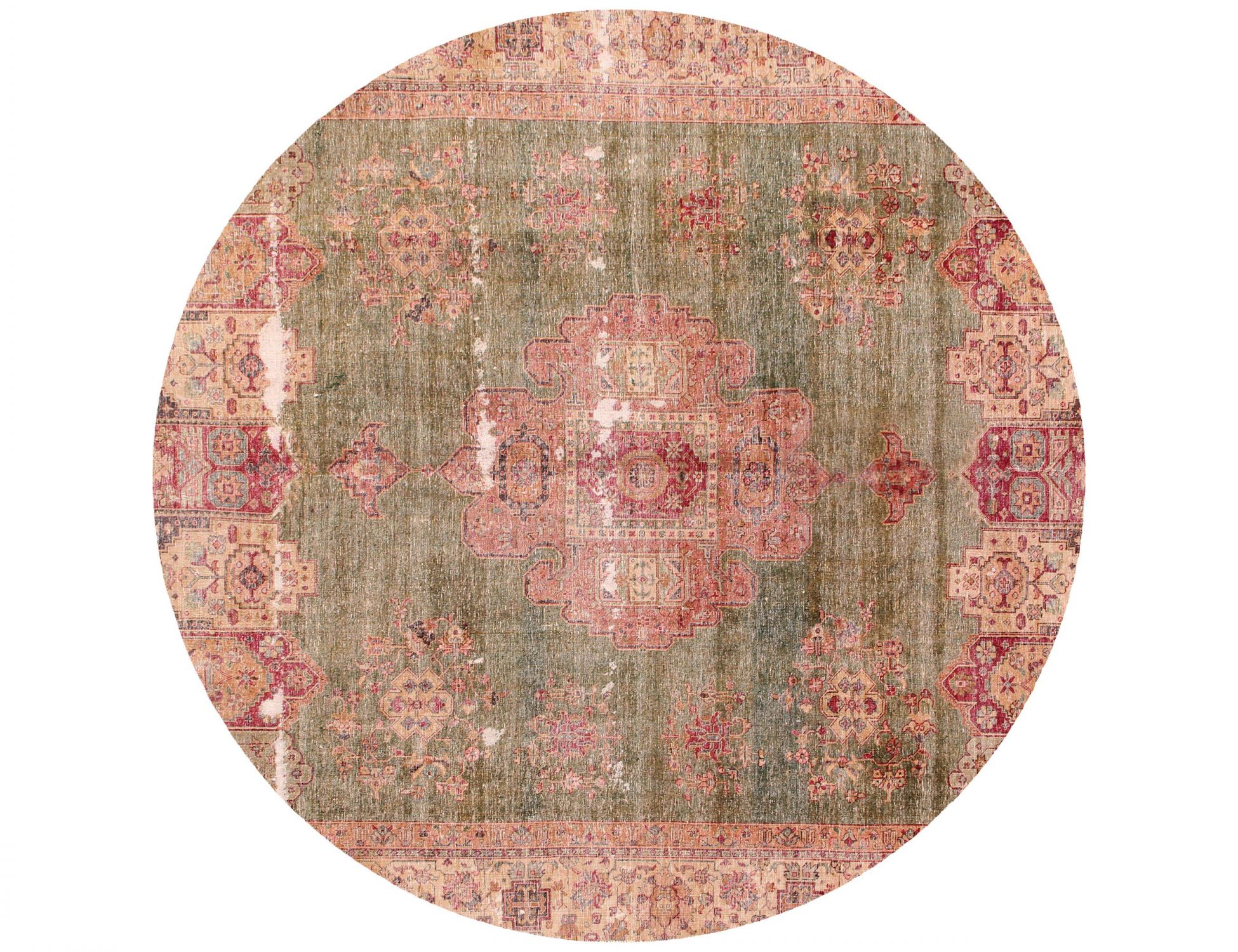 Persischer Vintage Teppich  beige <br/>262 x 262 cm