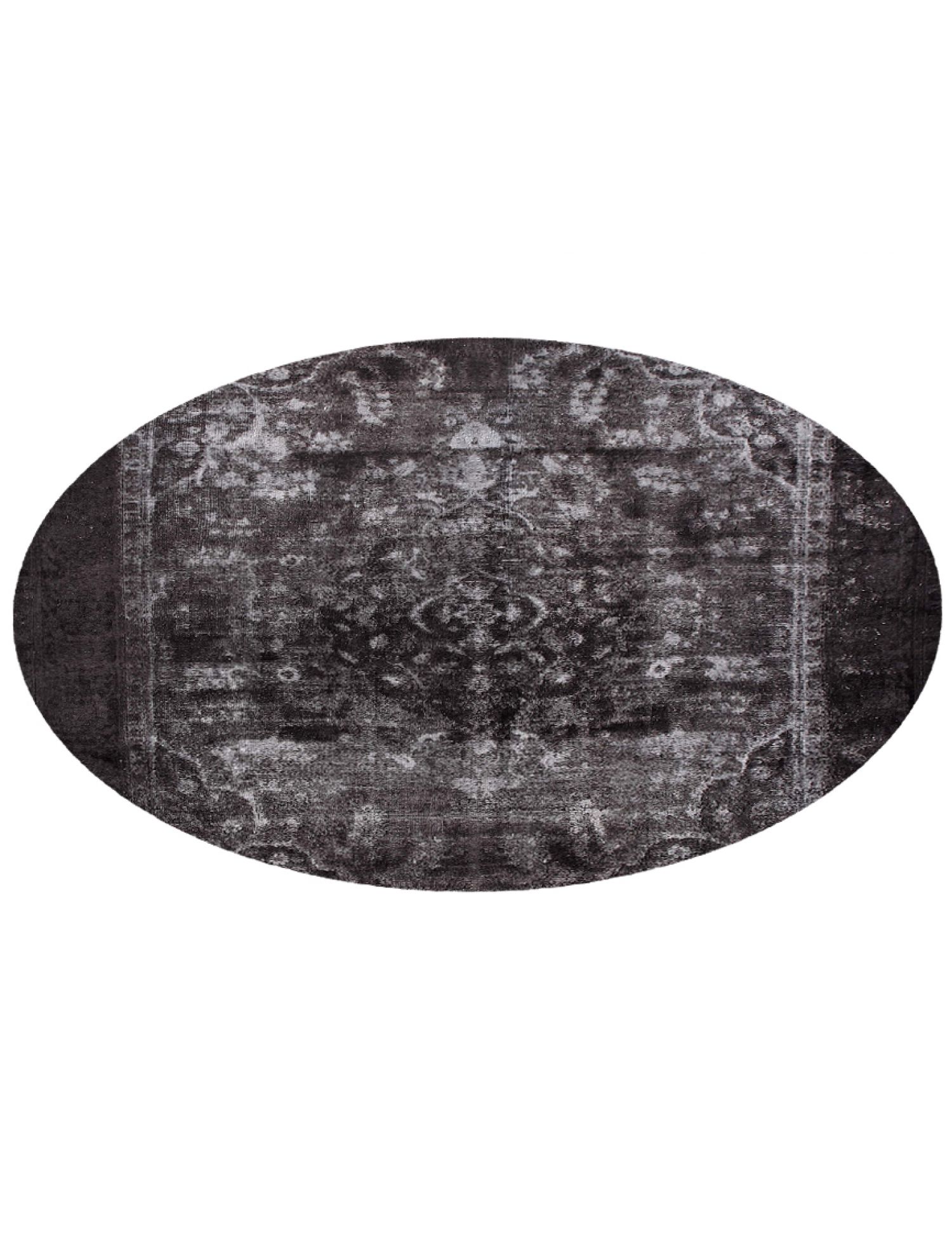 Persischer Vintage Teppich  schwarz <br/>300 x 300 cm