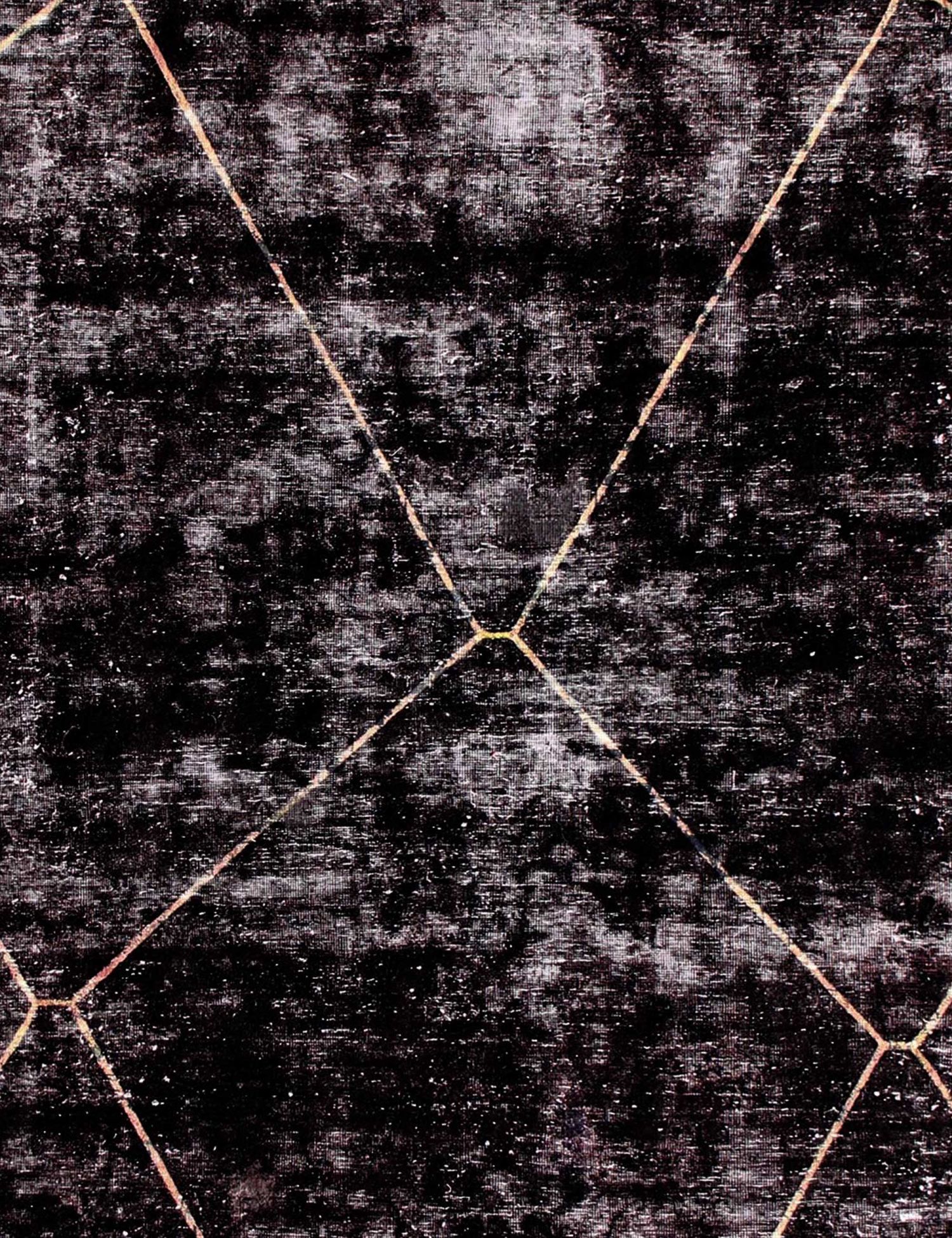 Tappeto vintage persiano  nero <br/>237 x 237 cm