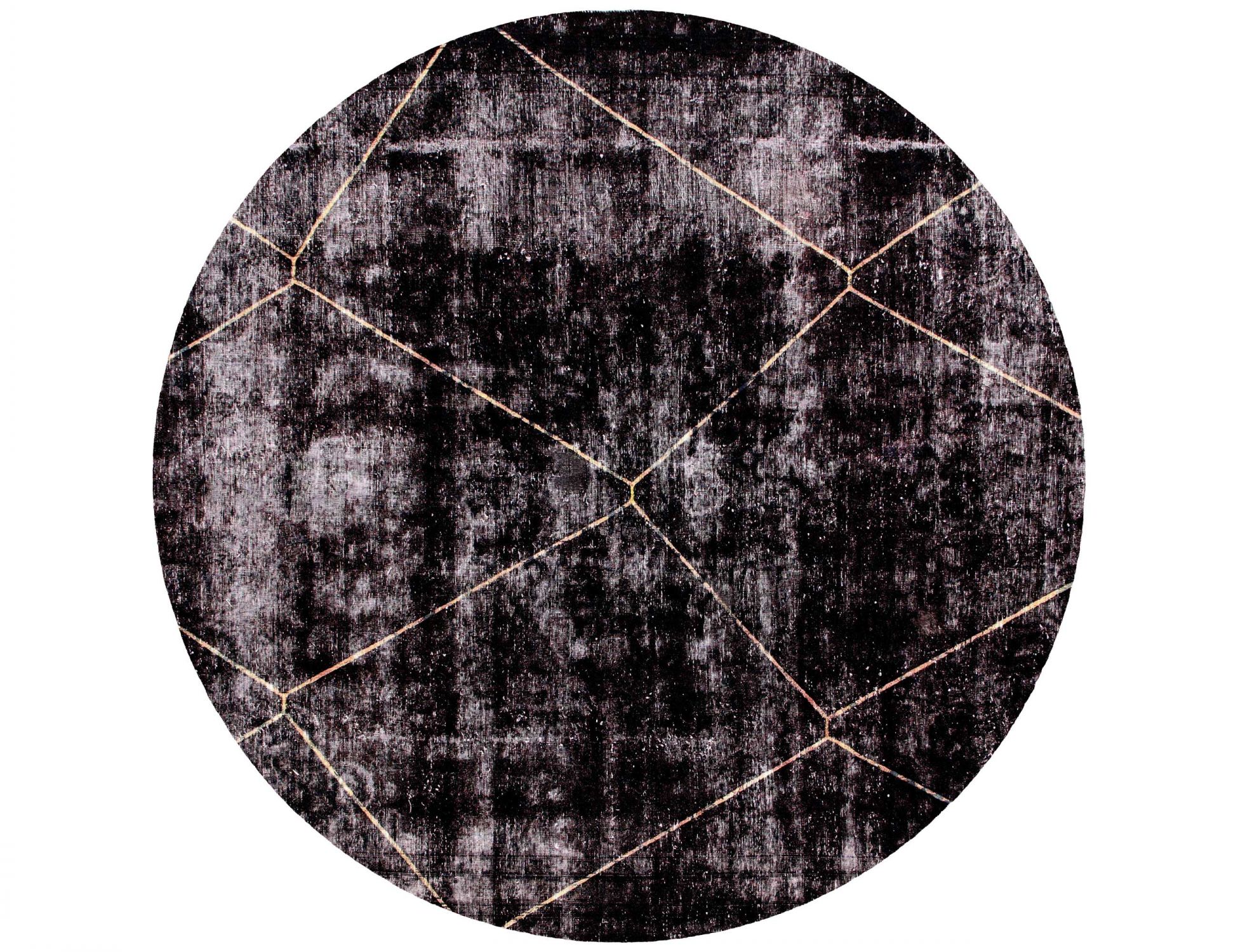Tappeto vintage persiano  nero <br/>237 x 237 cm