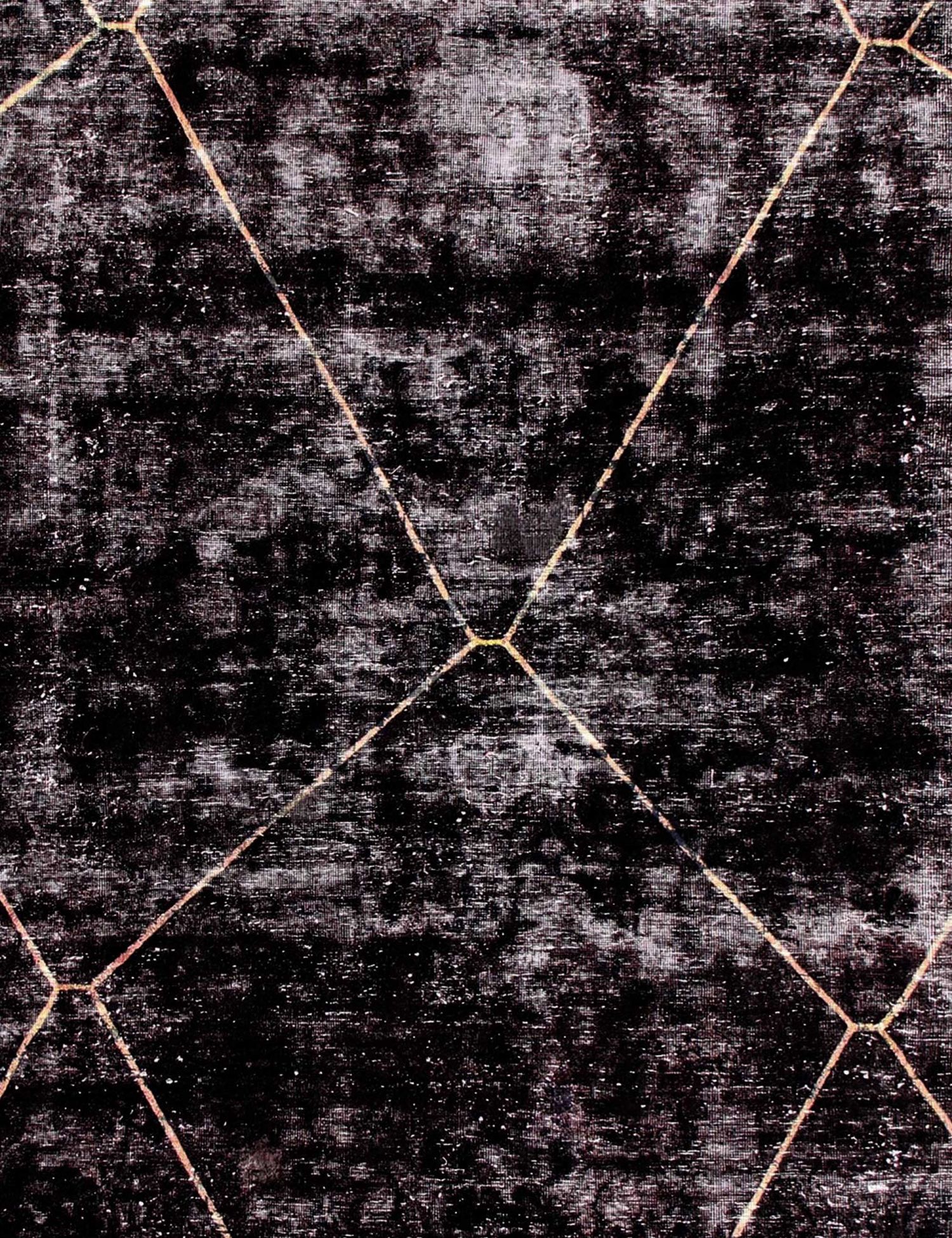 Persischer Vintage Teppich  schwarz <br/>237 x 237 cm