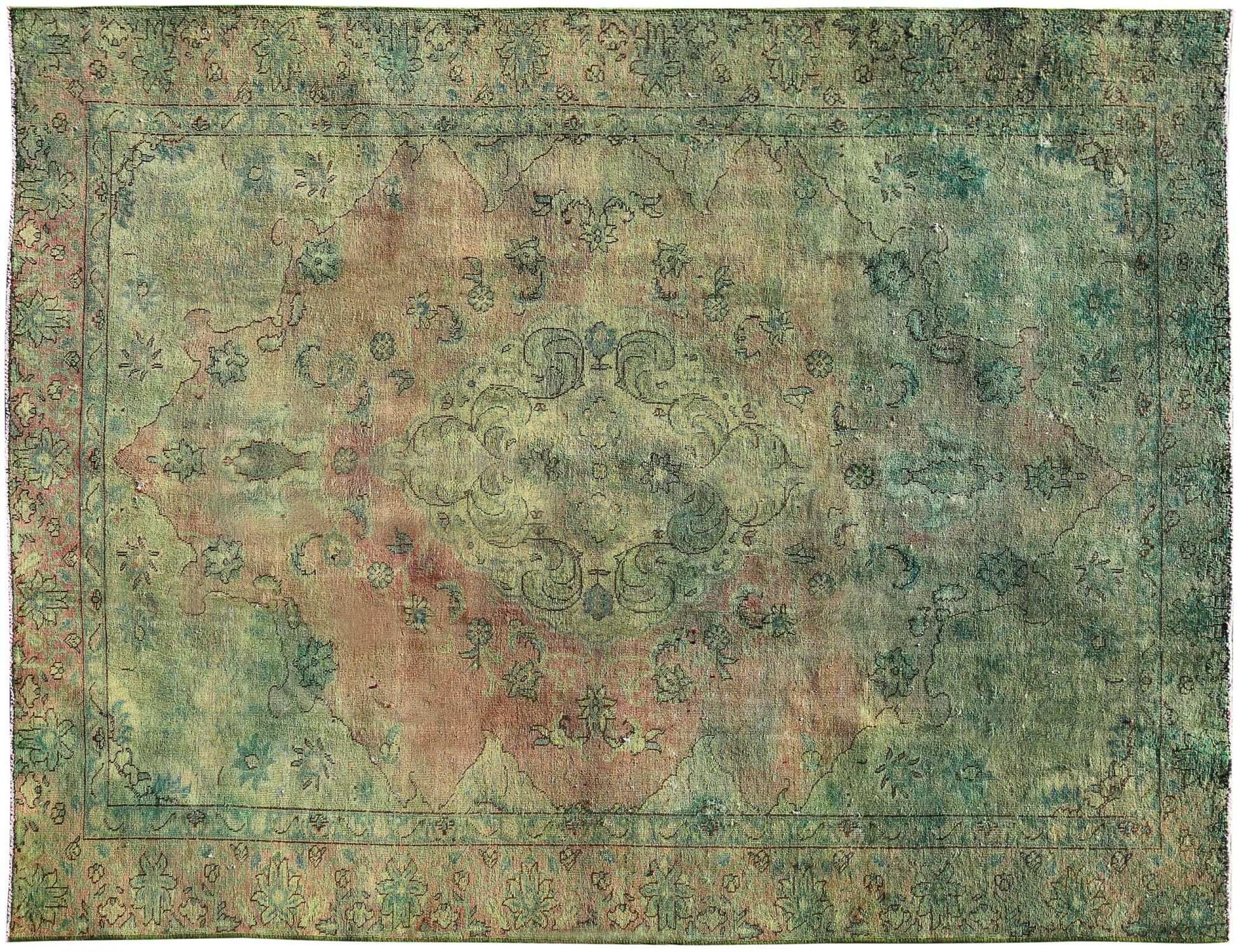 Vintage Teppich  grün <br/>334 x 232 cm