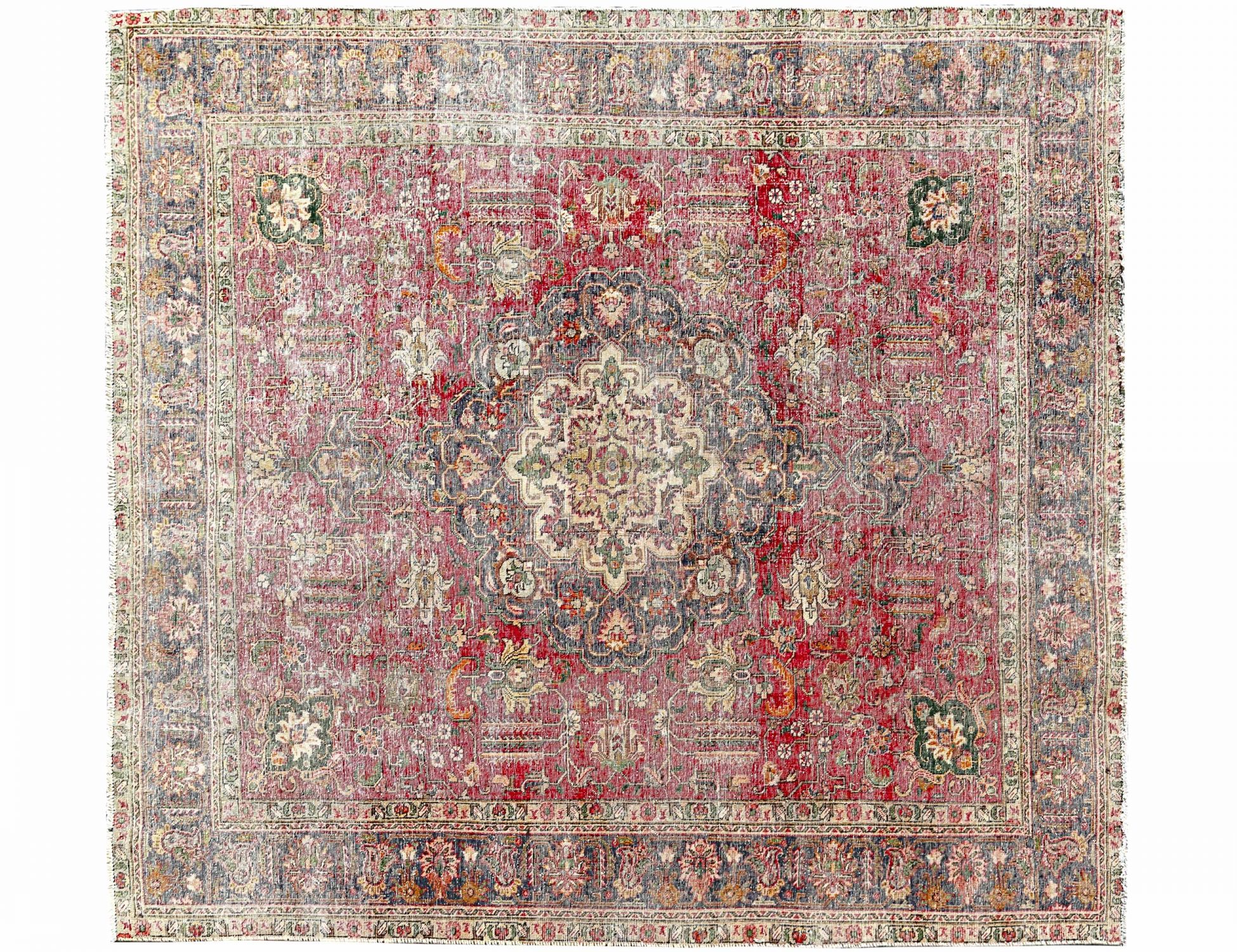 Retro Teppich  beige <br/>286 x 243 cm