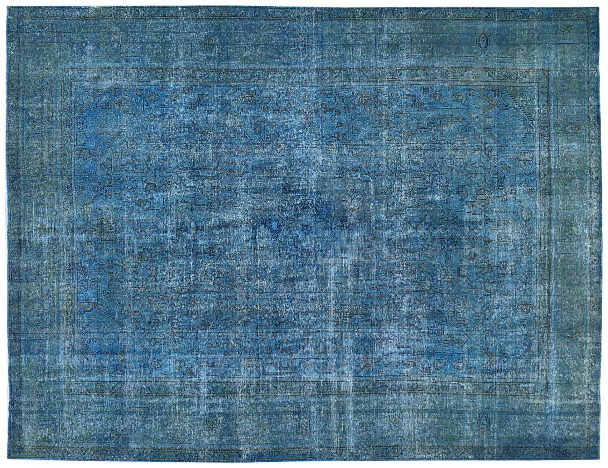 Tappeto Vintage  blu <br/>382 x 289 cm
