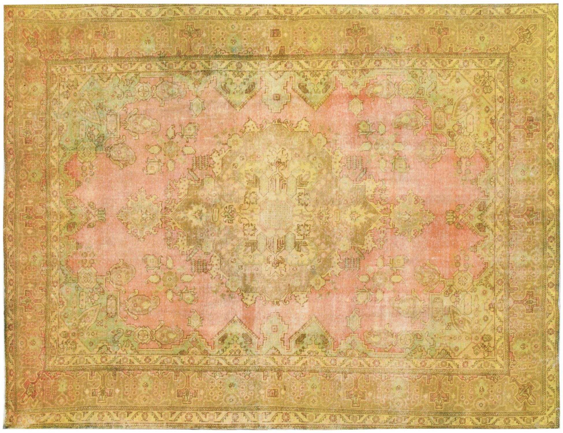 Vintage Teppich  gelb <br/>394 x 286 cm