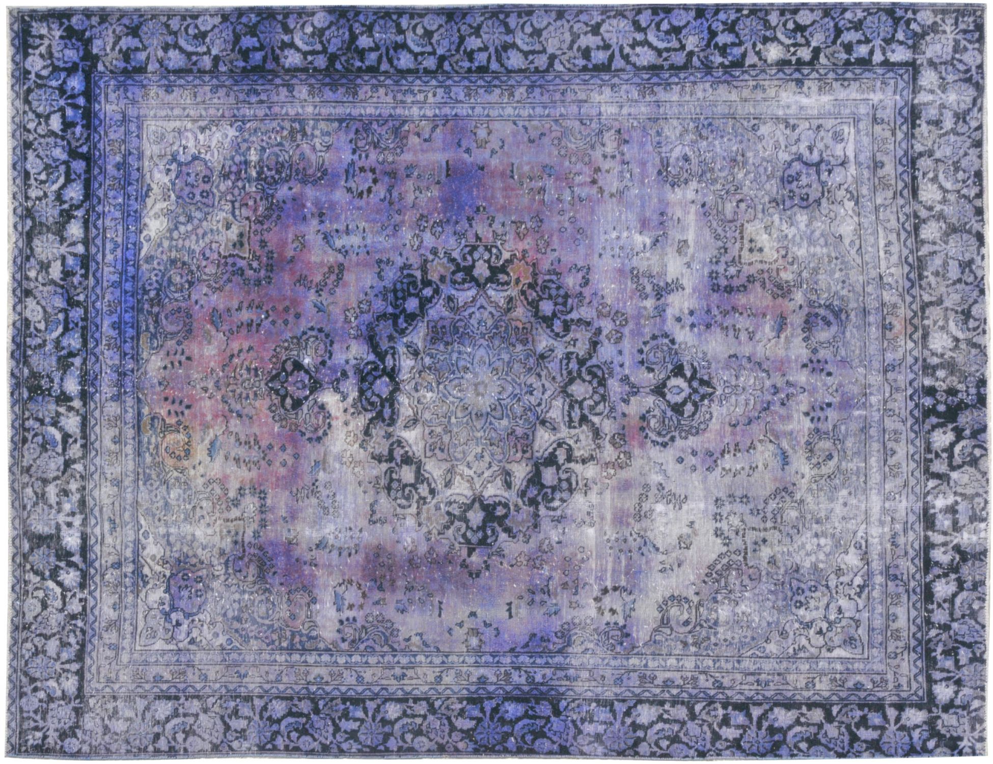 Tappeto Vintage  blu <br/>340 x 264 cm