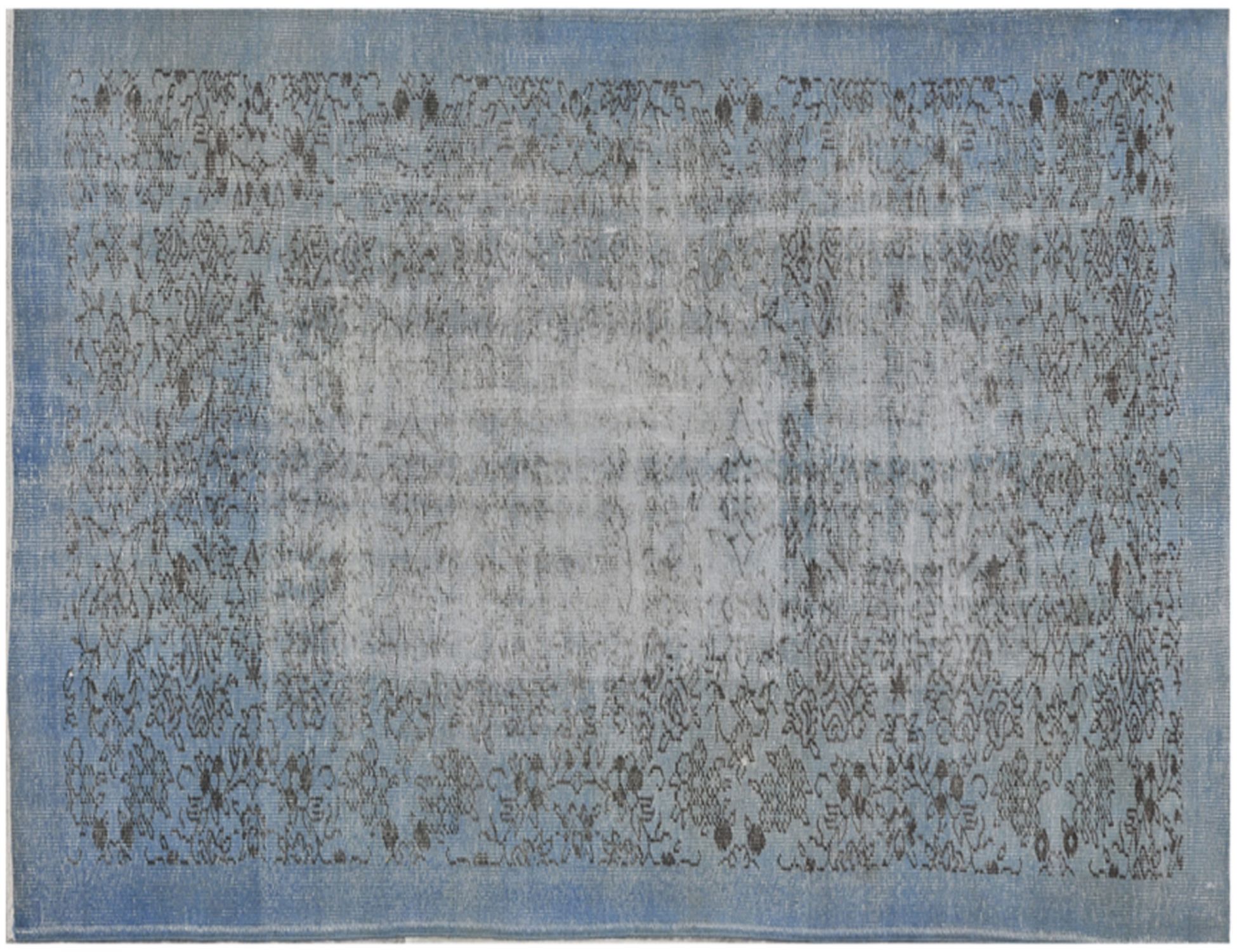 Vintage Tæppe  blå <br/>286 x 161 cm