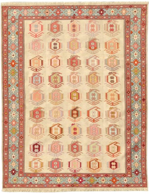 PERSIAN SILK KILIMS  <br/>200 x 126 cm