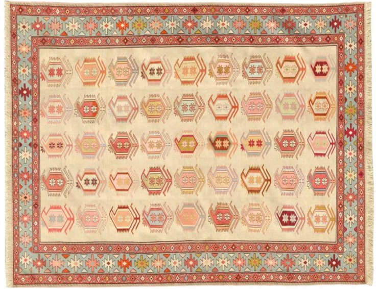 Gul Persien PERSIAN SILK KILIMS  200 x 126 cm