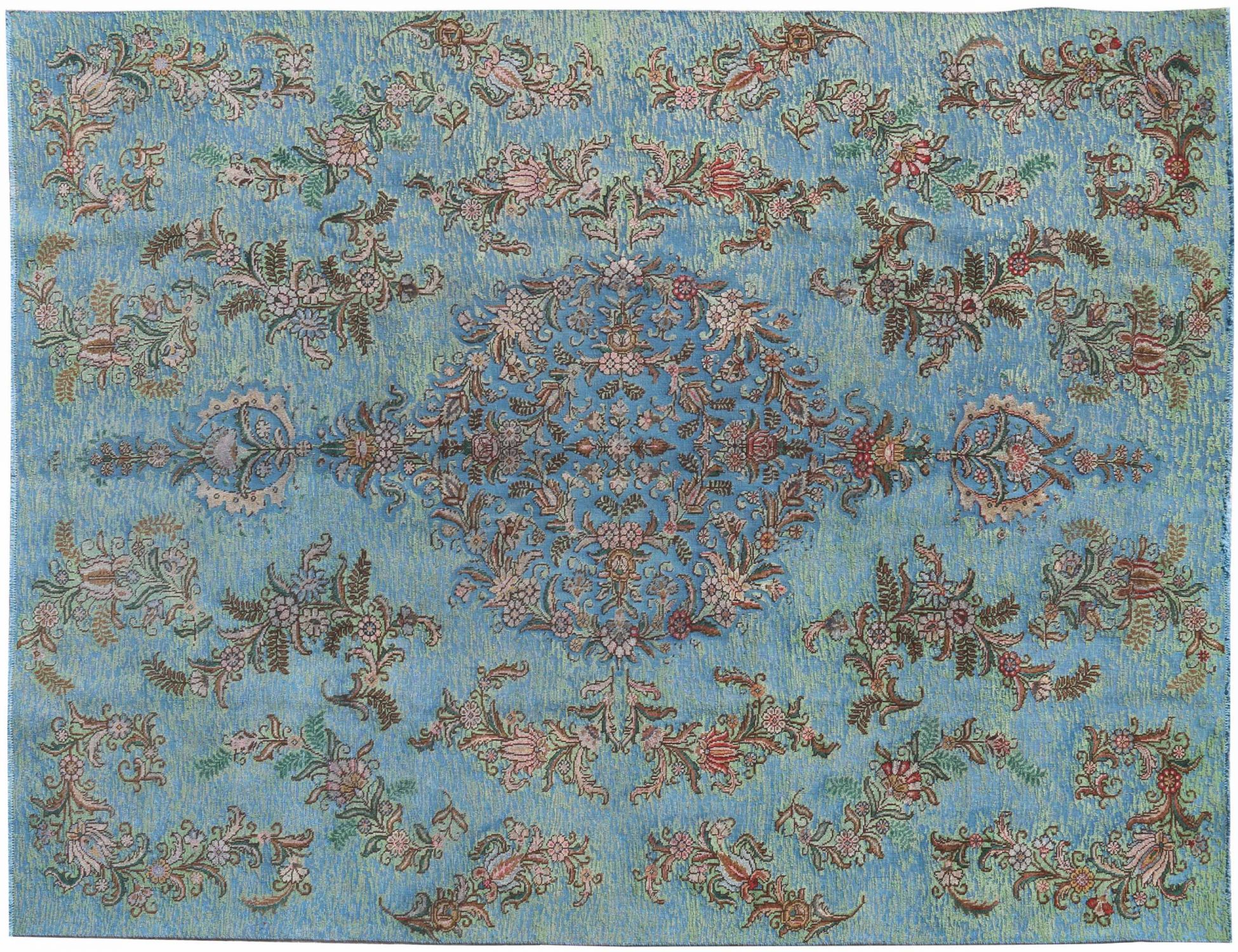 Retro Perserteppich  blau <br/>338 x 243 cm