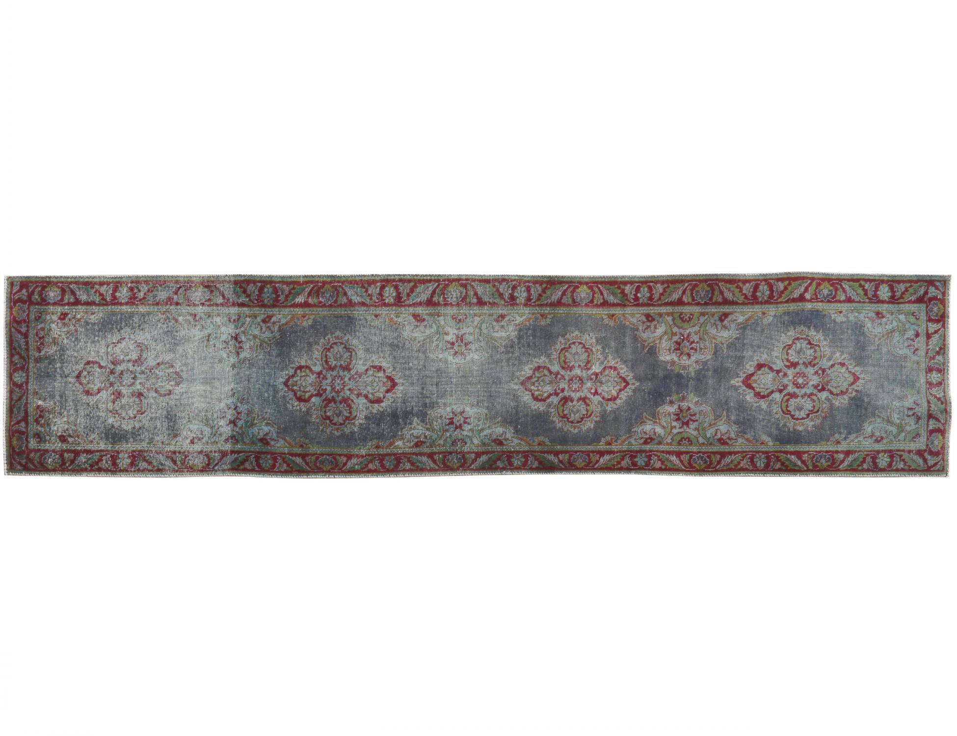 Vintage Teppich  blau <br/>375 x 80 cm