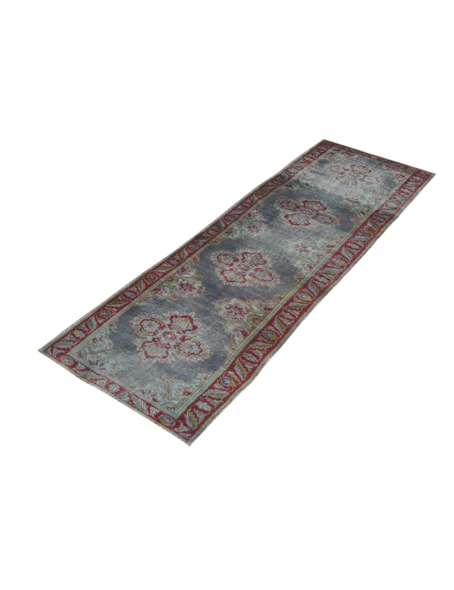 Vintage Teppich  blau <br/>375 x 80 cm