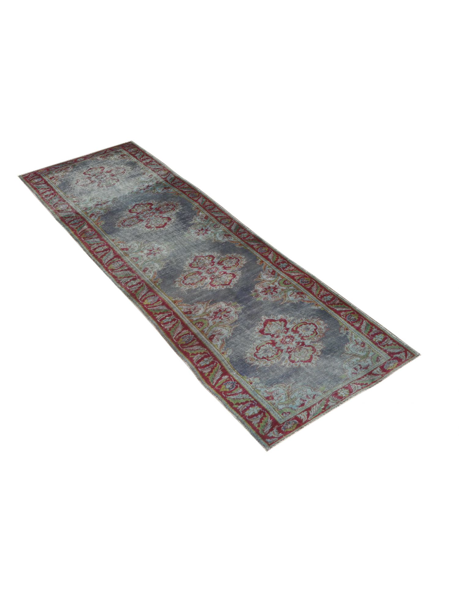 Vintage Teppich  blau <br/>375 x 80 cm