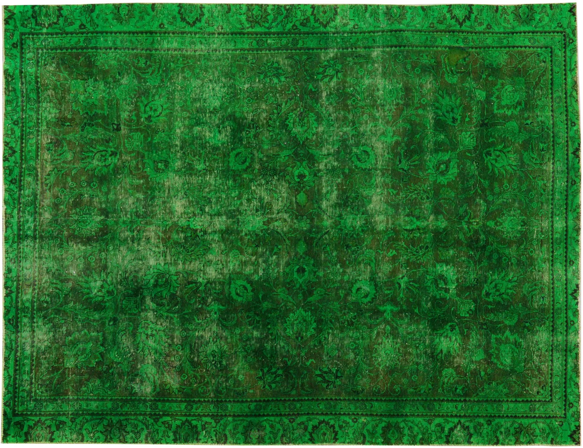 Vintage Teppich  grün <br/>364 x 263 cm