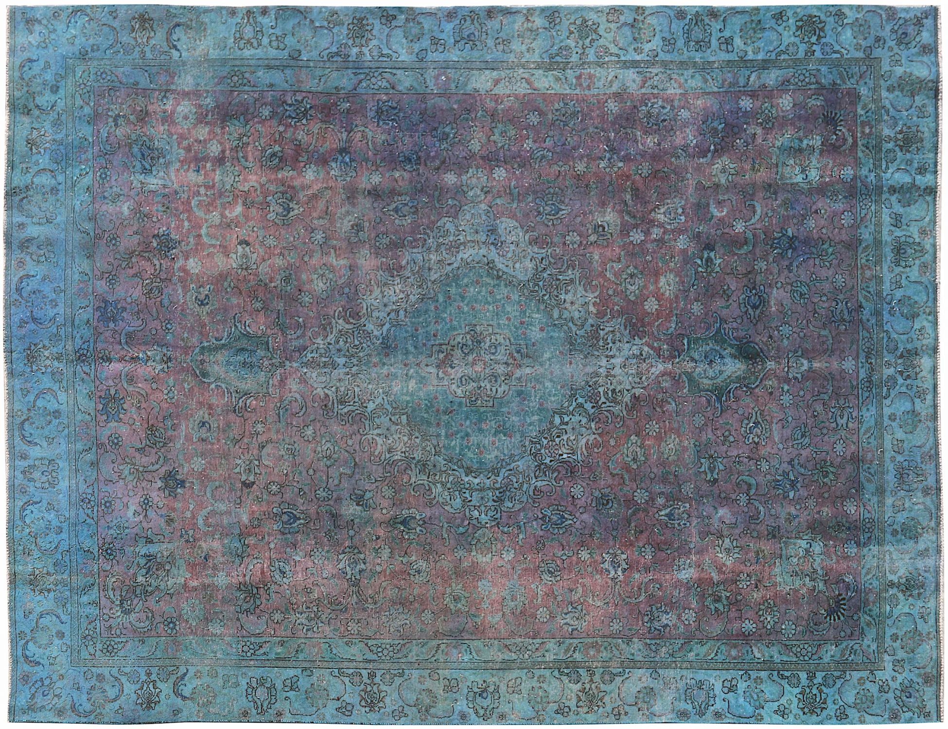 Tappeto Vintage  blu <br/>380 x 303 cm
