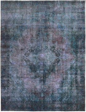 Vintage Tapis 393 X 270 bleu