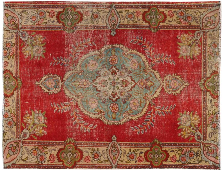 Rot Persien Retro Perserteppich  165 x 128 cm