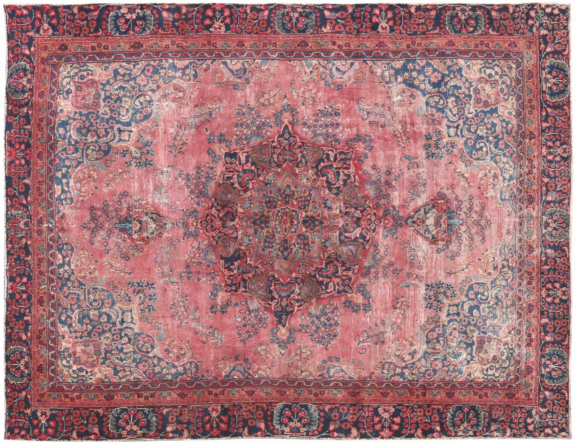 Retro Perserteppich  blau <br/>342 x 265 cm