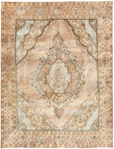 Beige Persien Retro Perserteppich 328 x 248 cm
