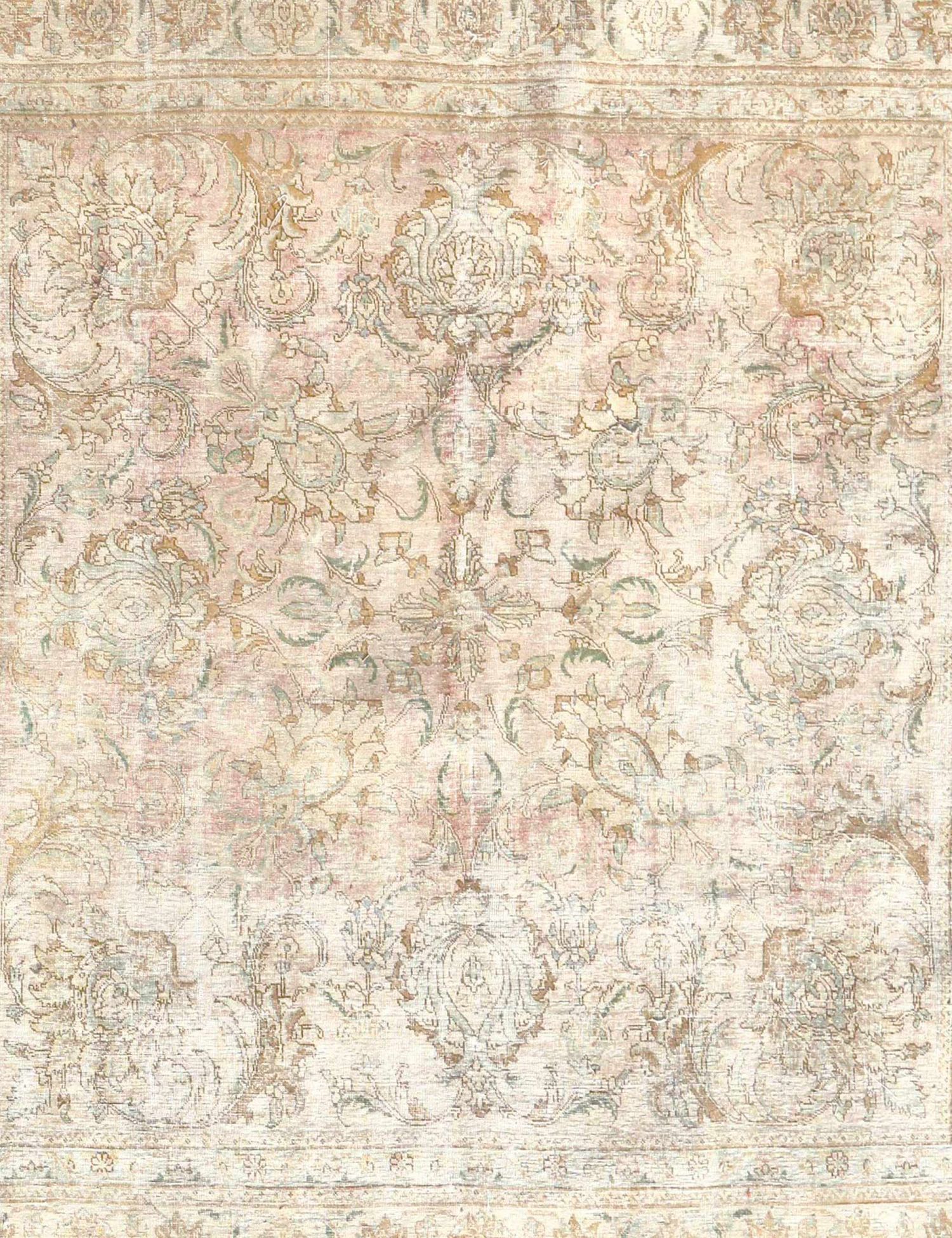 Quadrat Retro Perserteppich  beige <br/>280 x 308 cm