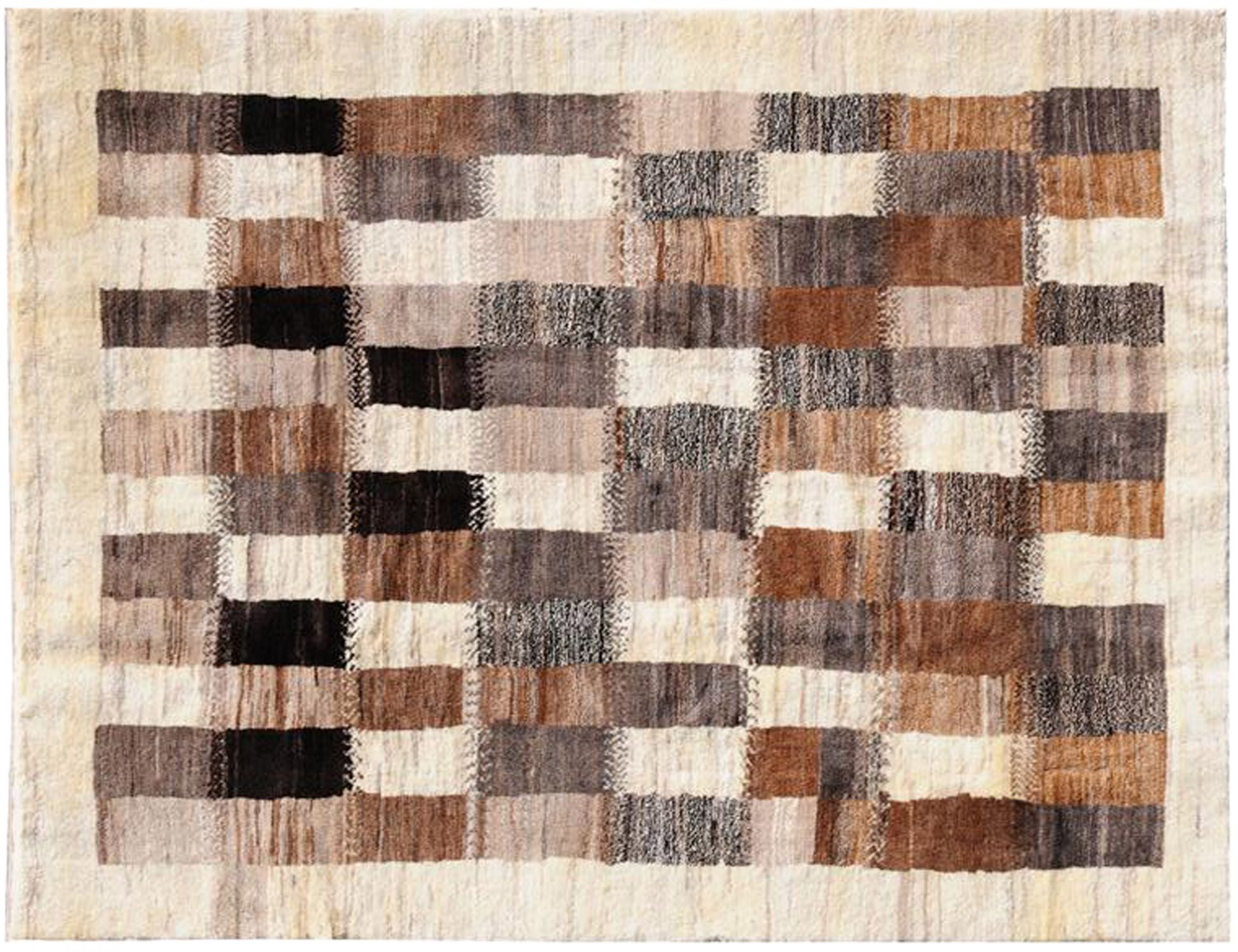 Gabbeh Persan  marron <br/>200 x 152 cm