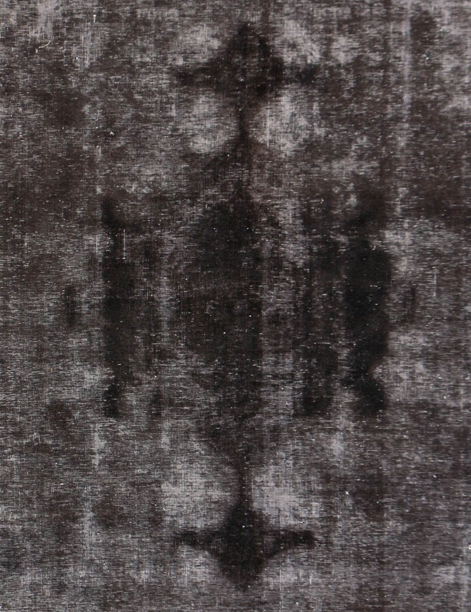 Quadrat Vintage Perserteppich  schwarz  246 x 246 cm