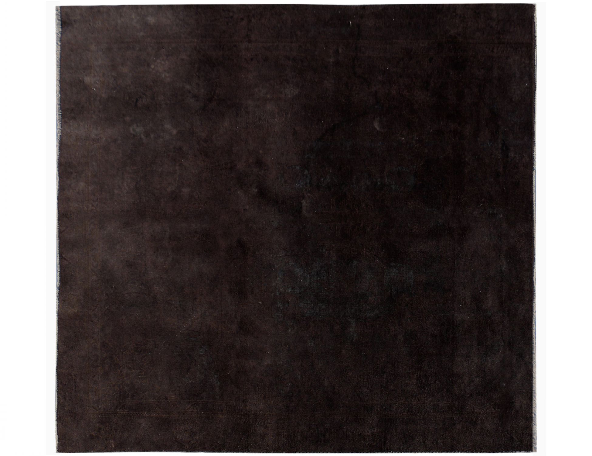 Musta Persia Vintage Carpet 269 x 269 cm - Ainutlaatuinen käsintehty matto